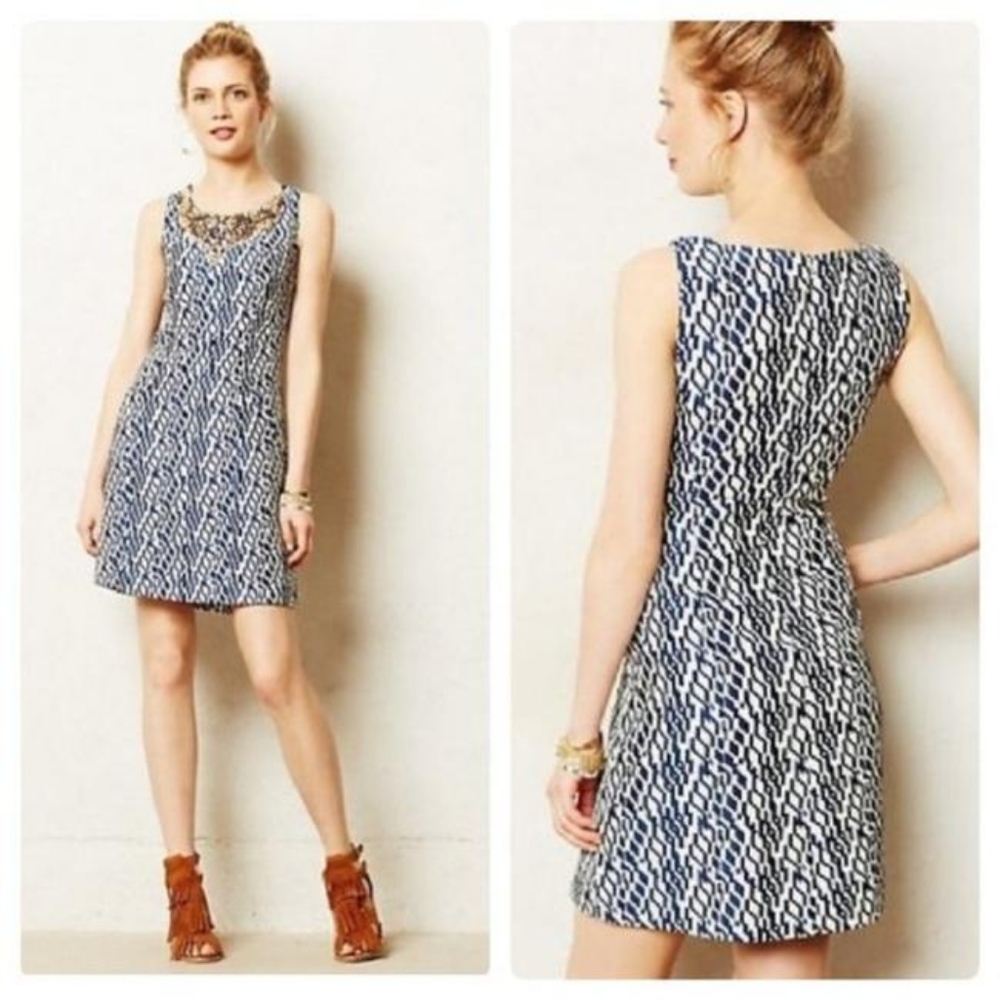 Moulinette Soers Jaquard Mulberry Road Sheath Dress size 6